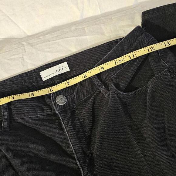 LOFT Women's Black Corduroy Pants 29/8 - Picture 7 of 10